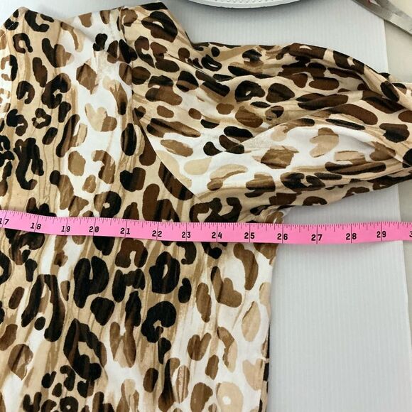 Alfred Dunner 2X Plus "Key Items" Animal Print Knit Top Blouse - Picture 5 of 6